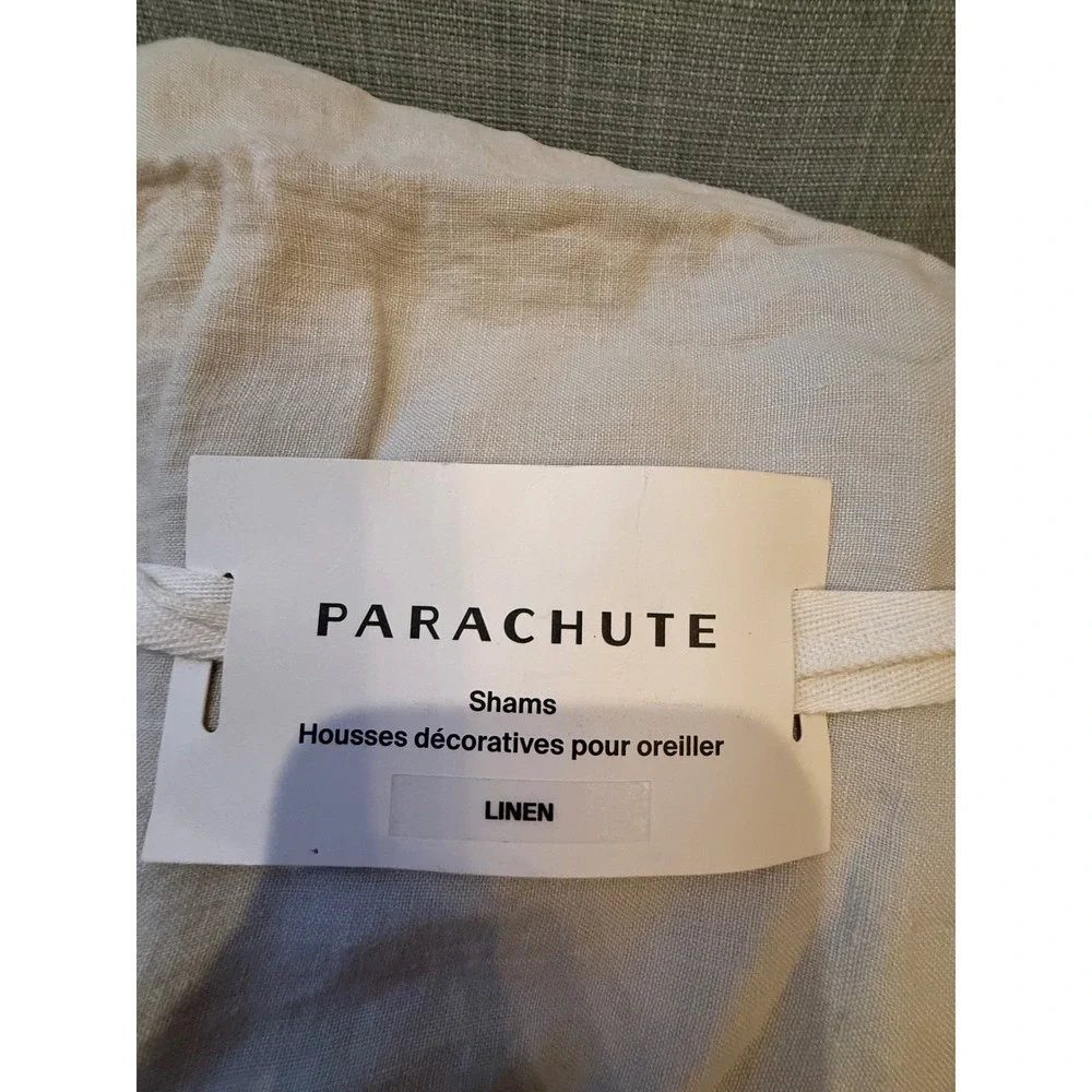 Parachute Home 100% Linen King Pillow Shams Set of 2 Fog Grey Made in Portugal